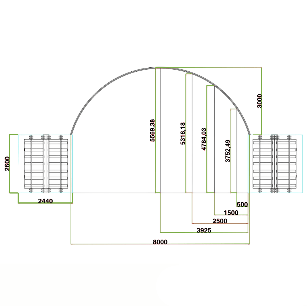 Durable Container Shelter: 26x40 Dimensions for Sturdy Coverage