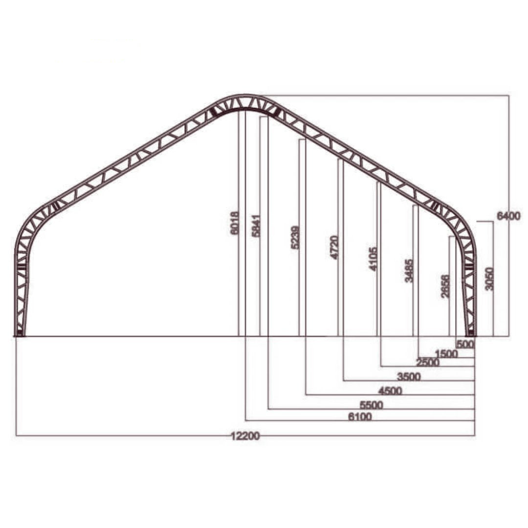 40ft Series Storage Shelters | Fabric Storage Buildings