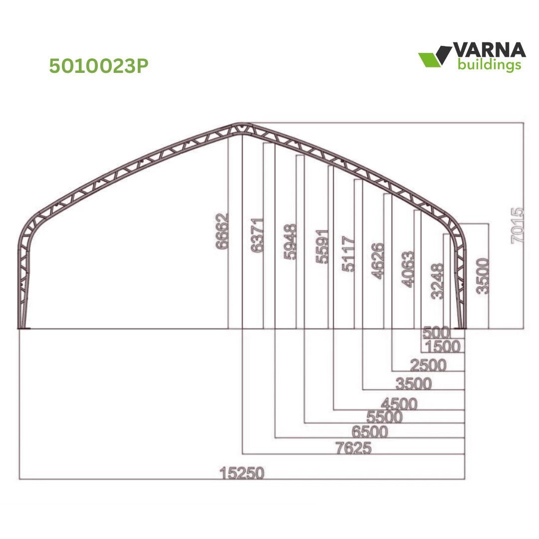 Robust Storage Tent: Spanning 50ft x 100ft x 23ft Dimensions for Dependable Shelter
