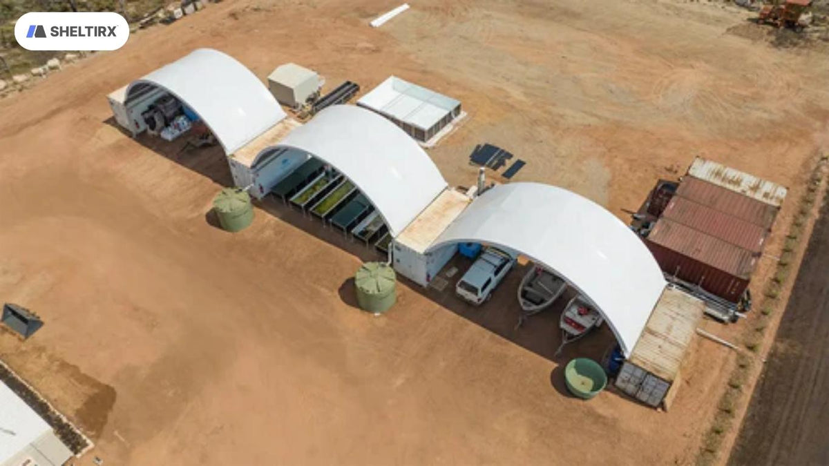 Storage Container Canopy for Car Dealerships and Vehicle Lots