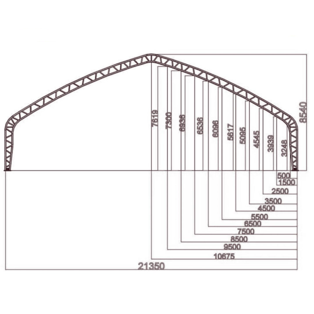 70ft Series Storage Shelters | Fabric Storage Buildings