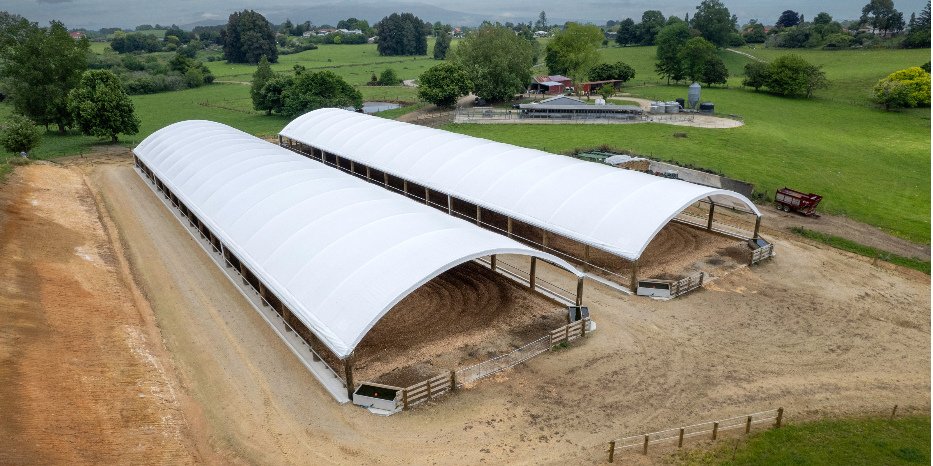 Custom-engineered fabric building banner showcasing Formex™ design